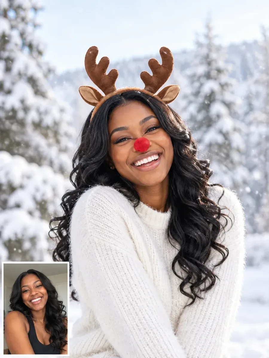 Christmas card prompt result: Reindeer Antler Card