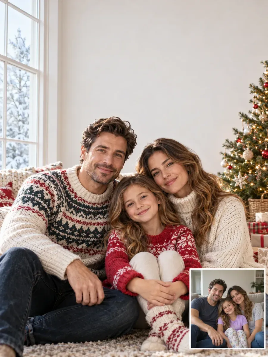 Christmas card prompt result: Top Banner Space